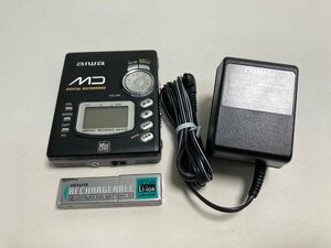 【★10-4181】■中古■aiwa アイワ AM-F70 ポータブルMDレコーダー プレーヤー MDウォークマン 各種ボタン/再生のみ動作確認済み（3482）