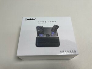 【★02-3428】■未開封■Zwide M1 Plus ワイヤレスマイク 2.4GHｚ スマホ外付けマイク 送信機2台・受信機1台 3000ｍＡｈ充電ケース（6690）