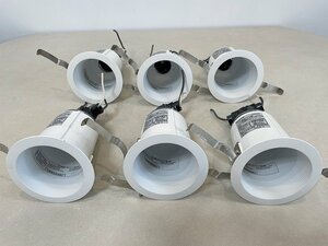 【大阪】Panasonic パナソニック LED照明器具 6個/ダウンライト/天井埋込型/NNN61511WZ/2022年製/通電済/モデルルーム設置品【RN1112-1】