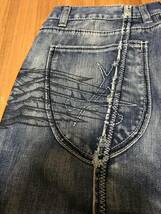  AFFLICTION アフリクション　(苦悩)　MADE IN　USA W30 新品　(髑髏）_画像5