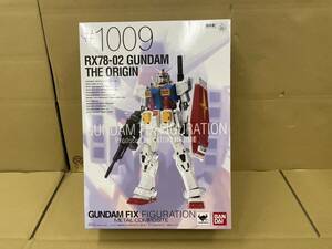 I574-M2-1485 BANDAI バンダイ 超合金 機動戦士ガンダム FIX FIGURATION THE ORIGIN RX78-02 #1009 全高約180mm 彩色済フィギュア 未開封