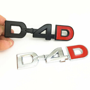 お得 D4Dロゴカーステッカーエンブレムバッジ全2色 デカール ステッカー エンブレム D4D ロゴ カーアクセサリー トヨタ カローラ