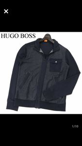 HUGO BOSS ORANGE ヒューゴボス オレンジ 通年 切替★ スウェット ジャケット ブルゾン Sz.M　メンズ ネイビー　