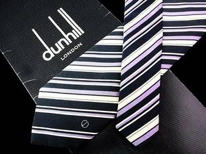 *:.*:【新品N】6609 【ｄunhill】ダンヒル【ｄロゴ入・ストライプ 柄】ネクタイ★【人気の細ナロータイ】