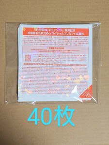 《送料無料》日向坂46 4thシングル『ソンナコトナイヨ』全国握手会参加券orスペシャルプレゼント応募券 40枚セット