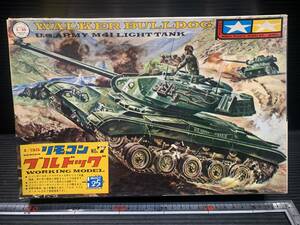 希少 初版 オリジナル 外箱のみ タミヤ 1/35 リモコン アメリカ陸軍軽戦車 NO.7 ウォーカー ブルドック