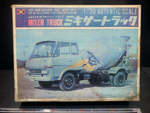 希少 大箱 未組 ふそう トラック ミキサートラック MIXER TRUCK 1/20 オダカ ODK モーター 説明書付 ダンプ トラック野郎