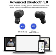 y80イヤホン　ブルー　ワイヤレス　Bluetooth　左右独立型　スポーツ　ブルートゥース イヤホン ランニング☆_画像2