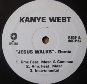KANYE WEST - JESUS WALKS REMIX / THE WHOLE CITY BEHIND US US盤12インチ (UNOFFICIAL / 2005年) (COMMON / MASE / LUDACRIS / THE GAME)
