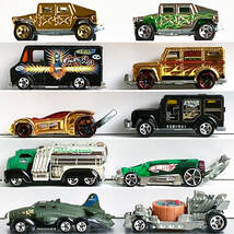 1/64 ホットウィール #11 クローム ハンビー 現金輸送車 Hot Wheels Chrome Humvee Armored Truck Carbonator etc. 10台セット_画像1