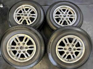 BISON 6J-15インチ ET44 6H-139.7 ブリヂストン エコピアRD613 195/80R15 107/105N 2020年製 NVキャラバン 25キャラバン いすゞコモ