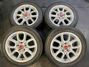 ミニ純正 ループスポーク494 6.5J-16インチ ET54 5H-112 ファルケン/Gislaved 195/55R16 2018年製 BMW MINI F55 F56 F57 サマータイヤ