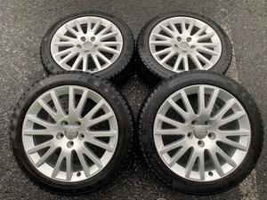 美品 アウディA3純正 スタッドレスセット 7.5J‐17インチ ET56 PCD112 225/45R17 コンチネンタル バイキングコンタクト6