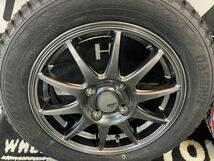 ◆1000円～売切!! 軽用ホイール 14×4.5J+45 100/4H 新品スタッドレス TOYO GIZ2 155/65R14 タント/スペーシア/NBOX/ワゴンR/デイズ他_画像2