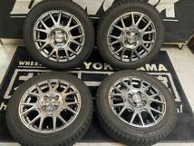 ◆1,000円スタート完全売切! 4.5J ET45 100-4Ｈ 155/65R14 Kカー用 軽自動車用 スタッドレスセット N-BOX ワゴンR タント ウェイク ミラ_画像1