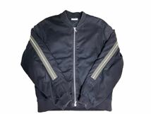 超希少 DRIES VAN NOTEN 14AW Back Zip Bomber Jacket ドリスヴァンノッテン バックジップボンバージャケット フライト ma-1 ブルゾン 軍_画像1