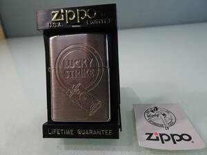 LUCKY STRIKE/ラッキーストライク　ZIPPO/ジッポ　ジッポーライター　ケース付き中古