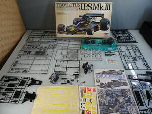 TAMIYA/タミヤ　1/12ビッグスケールシリーズNo20　JPS　MkⅢロータス７８　プラモデル　部品欠品現状　レストアベース　中古