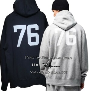 polo Ralph Lauren for Ron Herman ポロ ラルフローレン ロンハーマン 別注 コラボ プリント パーカー プリント フード sweat Hoodie