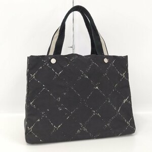 ●シャネル CHANEL 旧トラベルライン トートバッグ ナイロン ブラック[Jコレ]880 T