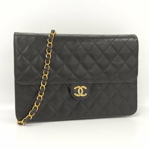 ●シャネル CHANEL マトラッセ チェーンショルダーバッグ ブラック レザー A03570[Jコレ]943 T