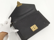 【中古】LOUIS VUITTON ポシェット セリエ ドラゴンヌ セカンドバッグ エピ ノワール M52762_画像5