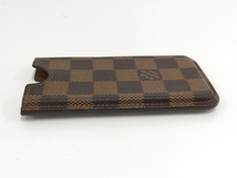 【中古】LOUIS VUITTON エテュイ IPhone5 ハードケース ダミエ エベヌ N63186_画像5