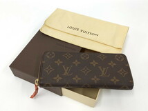 【中古】LOUIS VUITTON ポルトフォイユ クレマンス ラウンドファスナー 長財布 モノグラム ピモン M60743_画像10