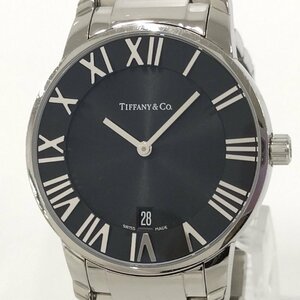 ●ティファニー TIFFANY&Co アトラス ドーム Z1800.11.10A10A00A メンズ腕時計 ブラック文字盤 クオーツ 中古 [Jコレ]s281