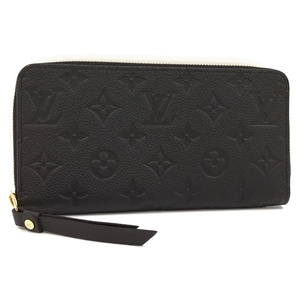 【中古】LOUIS VUITTON ジッピーウォレット ラウンドファスナー長財布 モノグラムアンプラント ノワール M61864