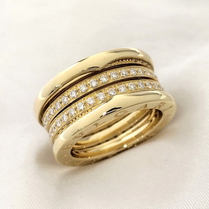 [ б/у ]BVLGARI Be Zero One кольцо 750YG K18YG желтое золото бриллиант указанный размер :52 примерно 13.9g