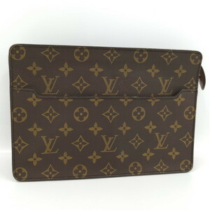 【中古】LOUIS VUITTON ポシェットオム セカンドバッグ クラッチバッグ モノグラム M51795