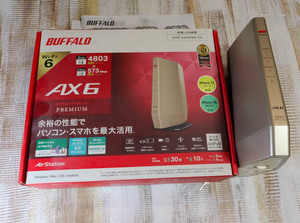 BUFFALO無線LANルータ WSR-5400AX6S シャンパン