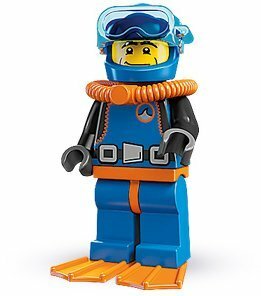 LEGO Deep Sea Diver　レゴブロックミニフィギュアシリーズミニフィグ廃盤品