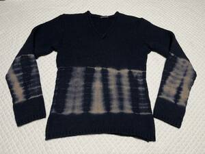 アバハウス 5351 廃版 黒ピンク ブラック セーターお洒落 モード MODE wool sweater M S コムサデ 綺麗古着