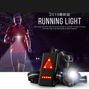 夜間 2019最新版 led 500ルーメン USB充電 IPX4防水 2段階の点灯モード 警告灯 270度 調整可能 ランニング ジョギング腰 ライト 超軽量