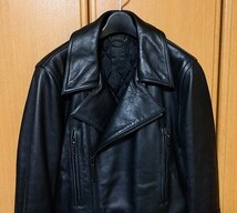 GalaabenD ガラアーベント ダブルライダースジャケット ブラック 黒 M 牛革 lewis leathers ルイスレザーズ ライトニング 666 レザー _画像2