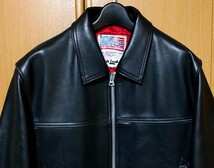 Lewis Leathers ルイスレザーズ カントリーマン Bud Ganzタグ 666期 シングルライダース 36 カウハイド 牛革 黒 ヴィンテージ復刻 _画像2