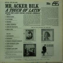 ★US ORG LP★MR. ACKER BILK WITH THE LEON YOUNG STRING CHORALE★A TOUCH OF LATIN★64'LATIN JAZZ名盤★_画像2