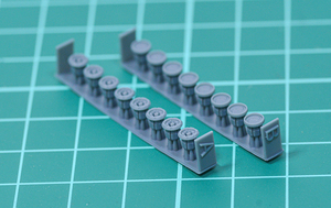 3mm穴用カバー　3Dプリンター出力パーツ　汎用改造パーツ　ディティールアップ　1/144　ガンプラ、30MM等の改造に　2