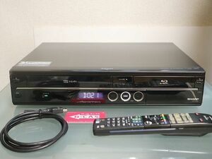  ▼シャープAQUOS VHSビデオ一体型ブルーレイレコーダー BD-HDV22▼VHSテープをブルーレイディスクへ 動作良好品