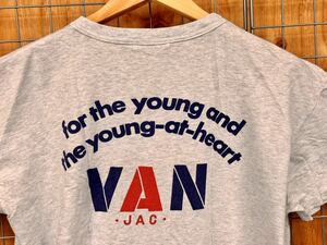 VAN JAC ヴァンジャケット 半袖Tシャツ Tシャツ ロゴTシャツ メンズ Lサイズ ビンテージ