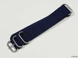  rug width :20mm NAT O-ring strap navy nylon belt military fabric wristwatch belt [ Rolex ROLEX Omega OMEGA and so on ]