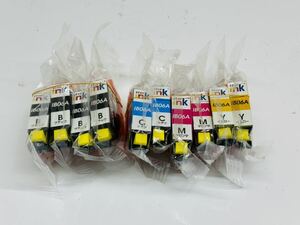 EPSON互換インク IB06CL5A ４色10個セット（ブラックは4個, その他２個） 未使用品 管理番号11035