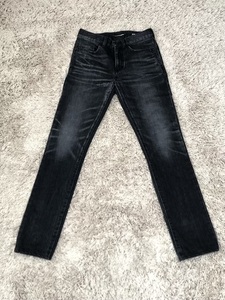 サンローランパリ スキニージーンズ デニムパンツ 26 ウォッシュ・リペア加工 SAINT LAURENT PARIS 2018SS Skinny Jean 527389 YA899