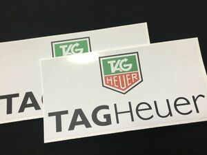 ルマン公式メーカー製 TAG Heuer ステッカー タグホイヤー (L size) 2枚set アウディ BMW メルセデスベンツ ポルシェ フォルクスワーゲン
