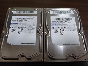 【送料無料】中古HDD 1.5TB x2 （3TB）SAMSUNG HD154UI　（Bセット）