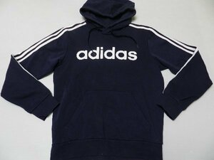 adidas/アディダス製！【★ネイビー！胸ロゴ！】パーカー・ジャケット・ウエア！/Mサイズ