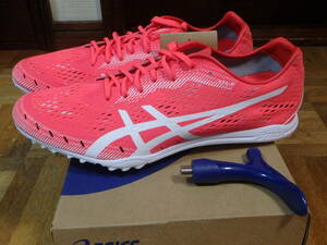 *asics Asics =GUN LAP 2 track-and-field for spike shoes =26.0cm unused goods regular price \ 18,000 ( tax included ) Diva Pink/White