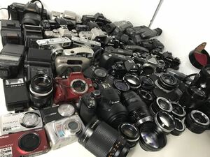 フィルムカメラ デジタルカメラ ビデオカメラ レンズ アクセサリー まとめて 大量 Canon Nikon PENTAX Panasonic 動作未確認 ジャンク ⑥